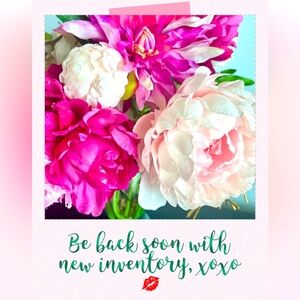 On much needed vacay. Be back soon with new inventory🩷